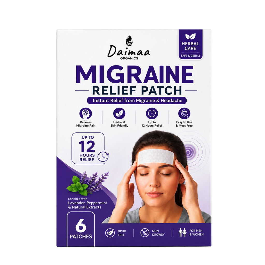 Migraine Relief Cooling Patch | Hydrogel Forehead Patch for Men & Women ( 6 PATCHES )