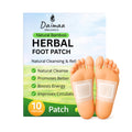 Herbal Foot Detox Pads for Toxin Removal | Pain Relief Foot Patches for Feet Cleansing | Natural Ingredients for Sleep Aid | Overnight Use | Toxin Removal with Bamboo Vinegar( 10 PATCH )