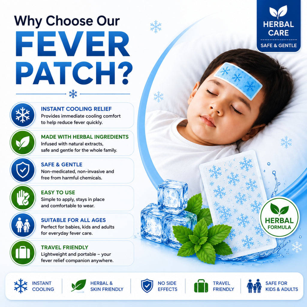 Cooling Fever Relief Patch for Kids & Adults ( 6 Patches )