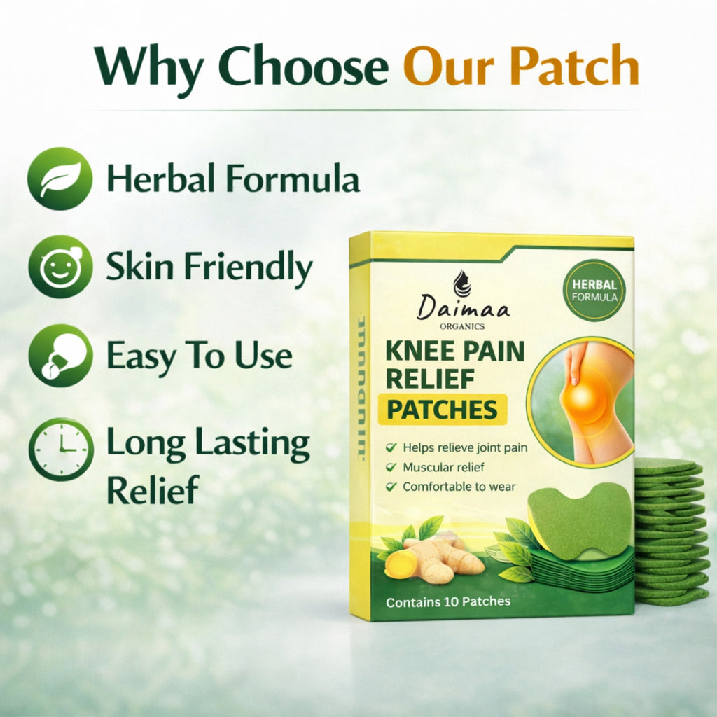 Herbal Knee Patch for Men & Women Comfortable Daily Knee Care ( 10 PATCH )