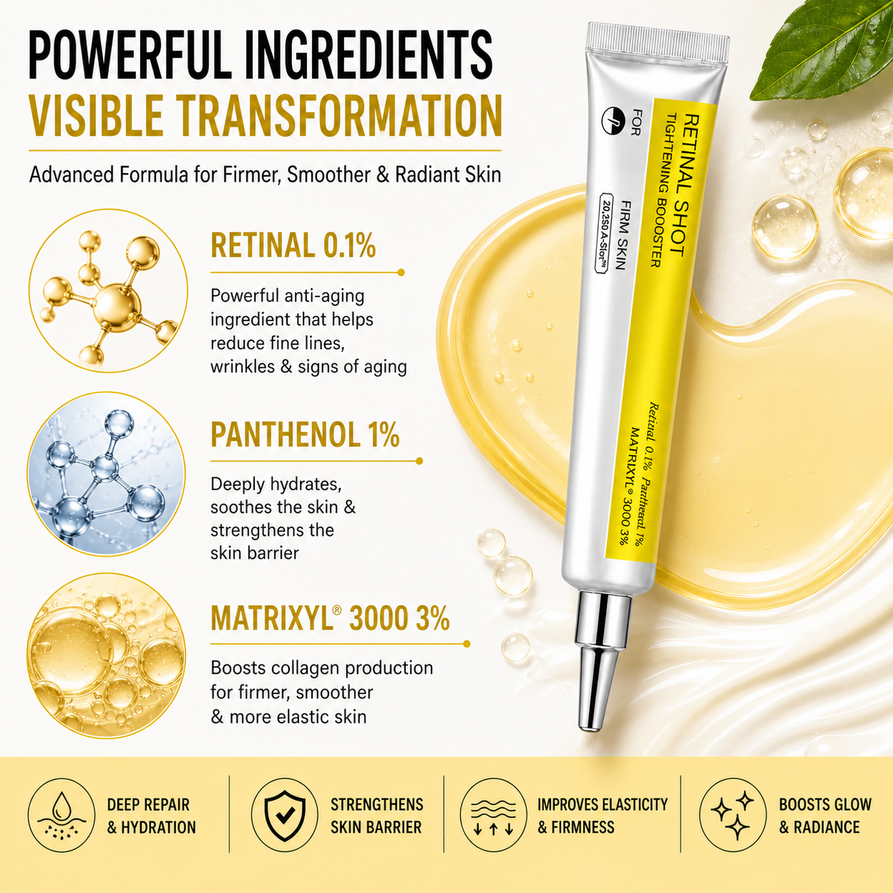 Retinal Face Cream Anti Aging Moisturizer for Smooth & Radiant Skin ( 15G )